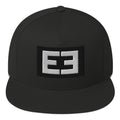 LivEƎvi⅃ flat bill cap in black, front view