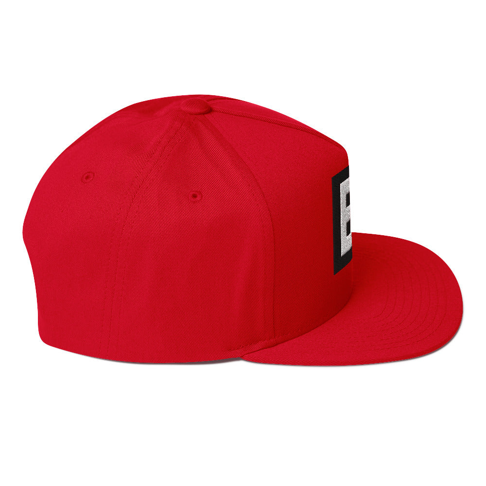 LivEƎvi⅃ flat bill cap in red, right side view