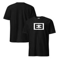 LivEƎvi⅃ 2OF3 Different on Purpose graphic tee in black, front and back view