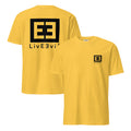 Perspective Shift LivEƎvi⅃ graphic tee in daisy, front and back view