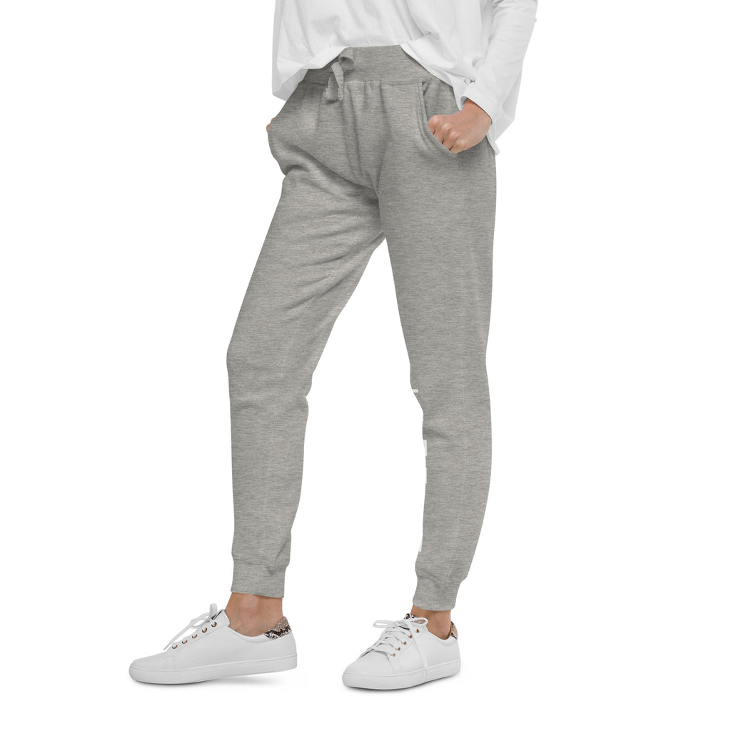 LivEƎvi⅃ After Dark fleece sweatpants in carbon grey, left front view