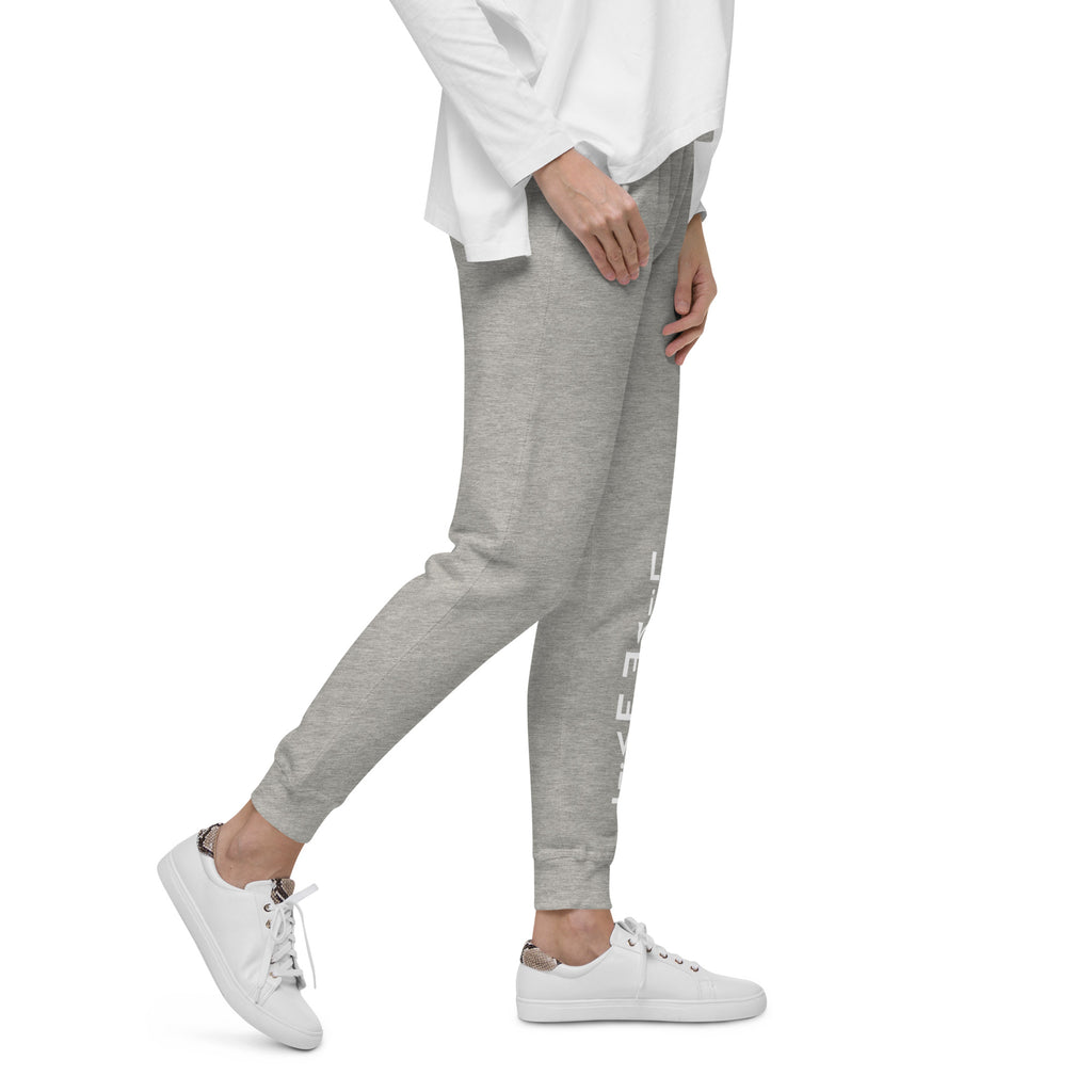 LivEƎvi⅃ After Dark fleece sweatpants in carbon grey, right view