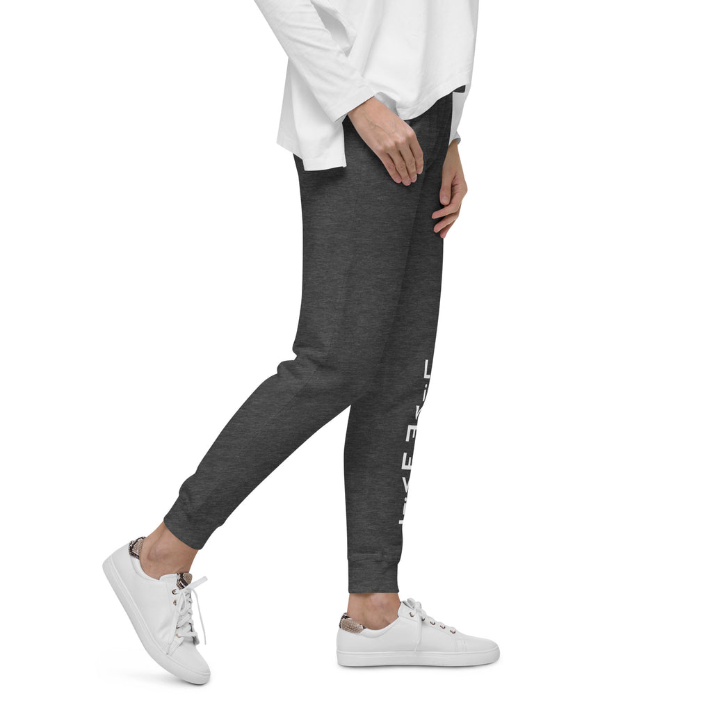 LivEƎvi⅃ After Dark fleece sweatpants in charcoal heather, right view
