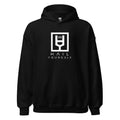 HAIL YOURSELF LivEƎvi⅃ Big & Tall graphic hoodie in black, front view