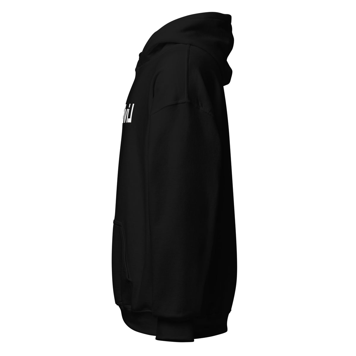 LivEƎvi⅃ 1OF3 Big & Tall graphic hoodie in black, left view