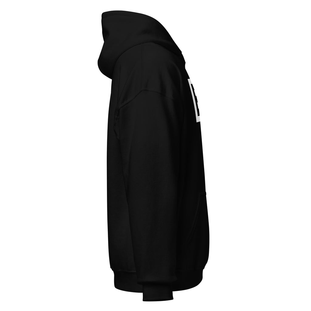 LivEƎvi⅃ 2OF3 Big & Tall graphic hoodie in black, right view