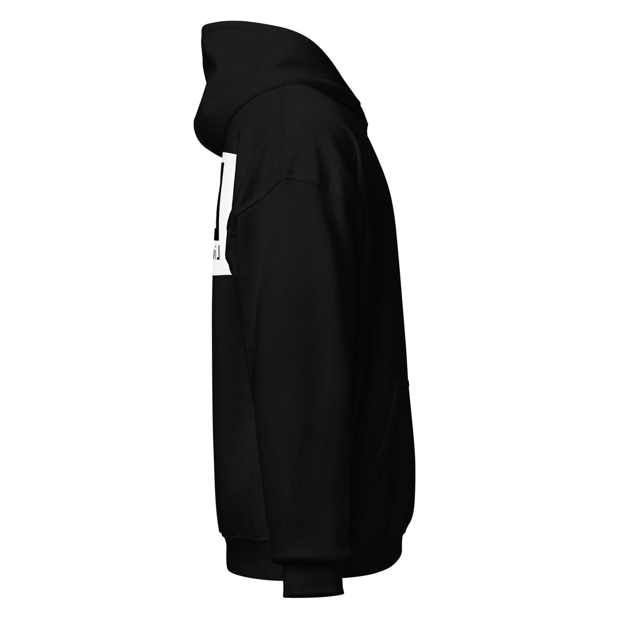 LivEƎvi⅃ 3OF3 Big & Tall graphic hoodie in black, right view