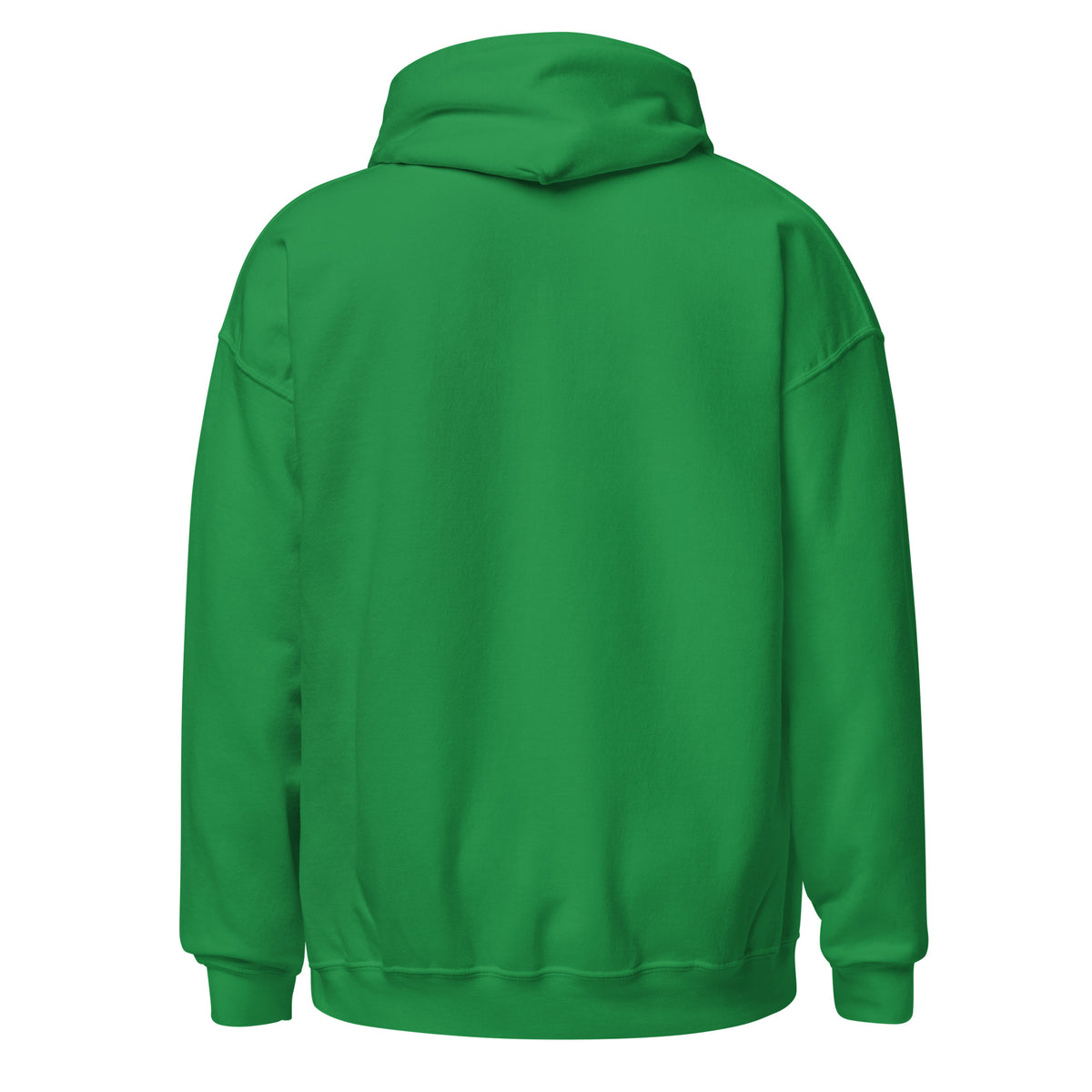 HAIL YOURSELF LivEƎvi⅃ Big & Tall graphic hoodie in Irish green, back view