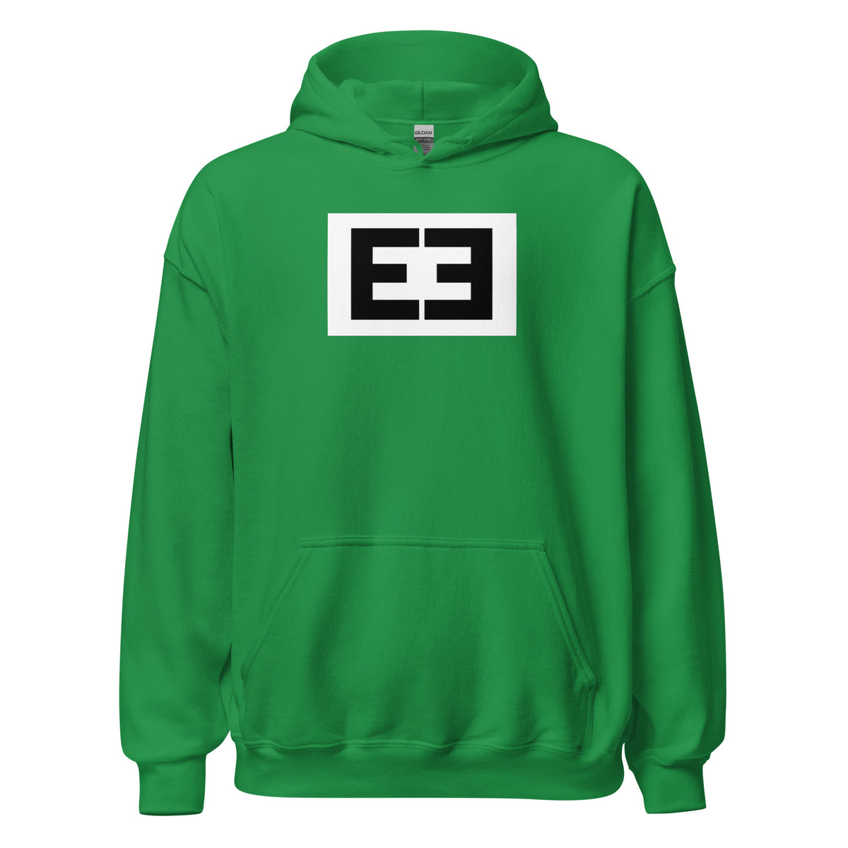 LivEƎvi⅃ 2OF3 Big & Tall graphic hoodie in Irish green, front view