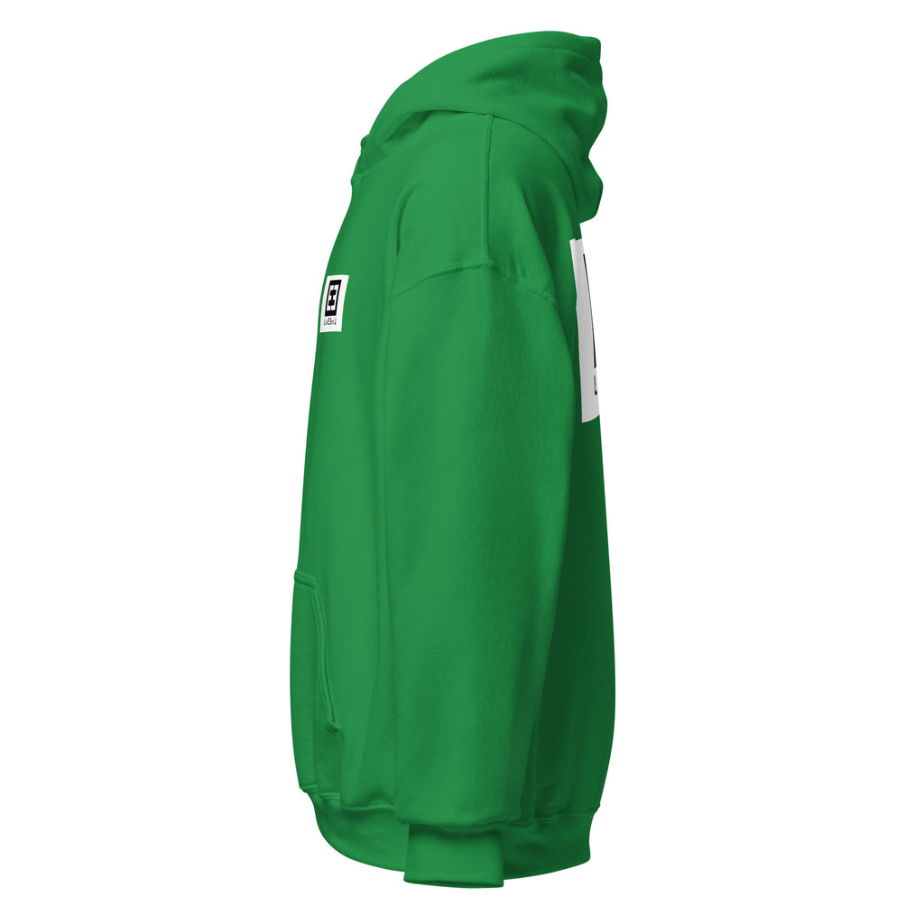 LivEƎvi⅃ 3OF3 Big & Tall graphic hoodie in Irish green, left view