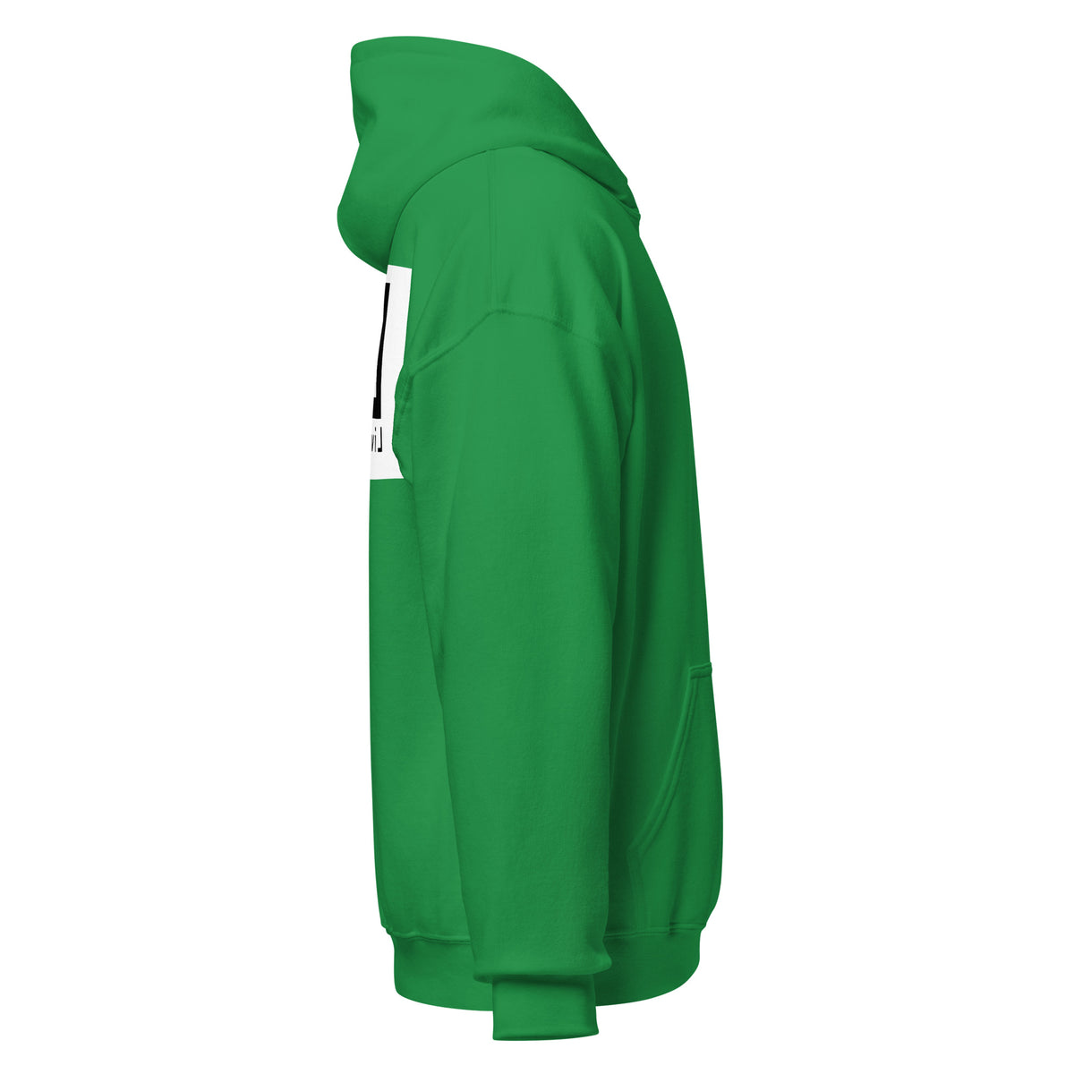 LivEƎvi⅃ 3OF3 Big & Tall graphic hoodie in Irish green, right view