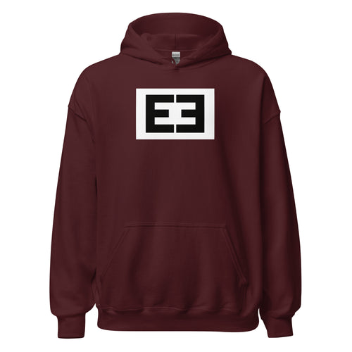 LivEƎvi⅃ 2OF3 Big & Tall graphic hoodie in maroon, front view