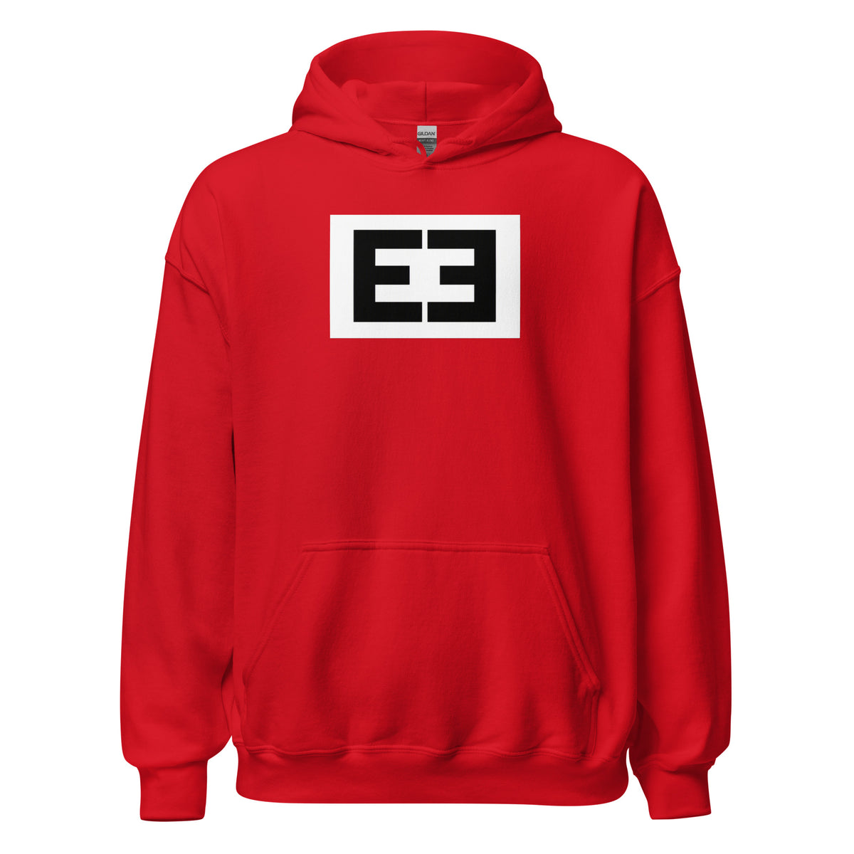 LivEƎvi⅃ 2OF3 Big & Tall graphic hoodie in red, front view