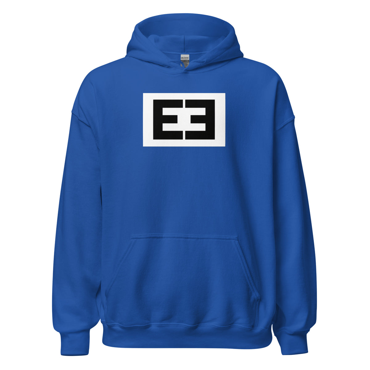 LivEƎvi⅃ 2OF3 Big & Tall graphic hoodie in royal blue, front view