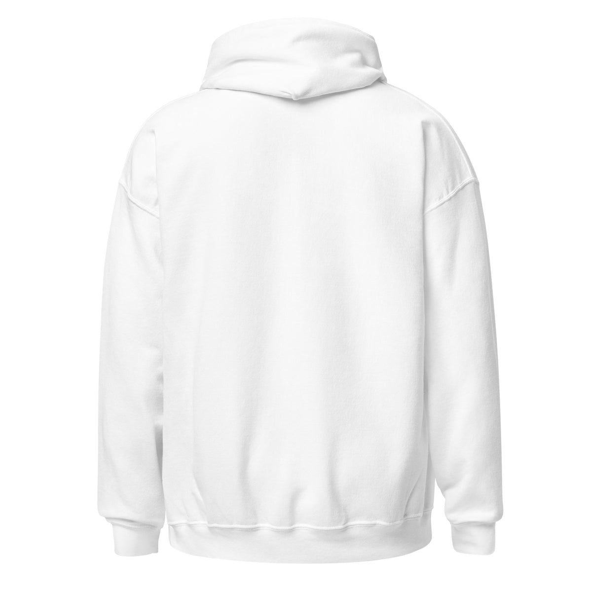 LivEƎvi⅃ 1OF3 Big & Tall graphic hoodie in white, back view