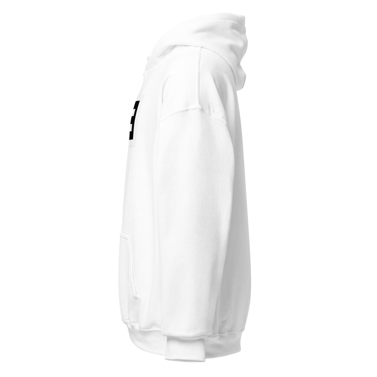 LivEƎvi⅃ 2OF3 Big & Tall graphic hoodie in white, left view