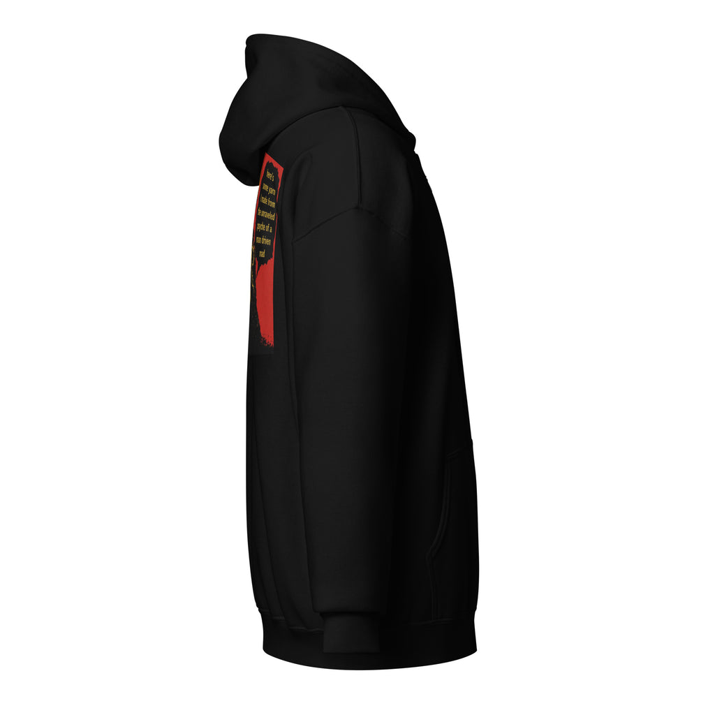 Cthulhu's Making Yarn Again LivEƎvi⅃ zip hoodie in black, right view