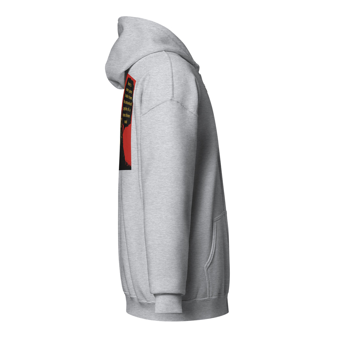 Cthulhu's Making Yarn Again LivEƎvi⅃ zip hoodie in sport grey, right view