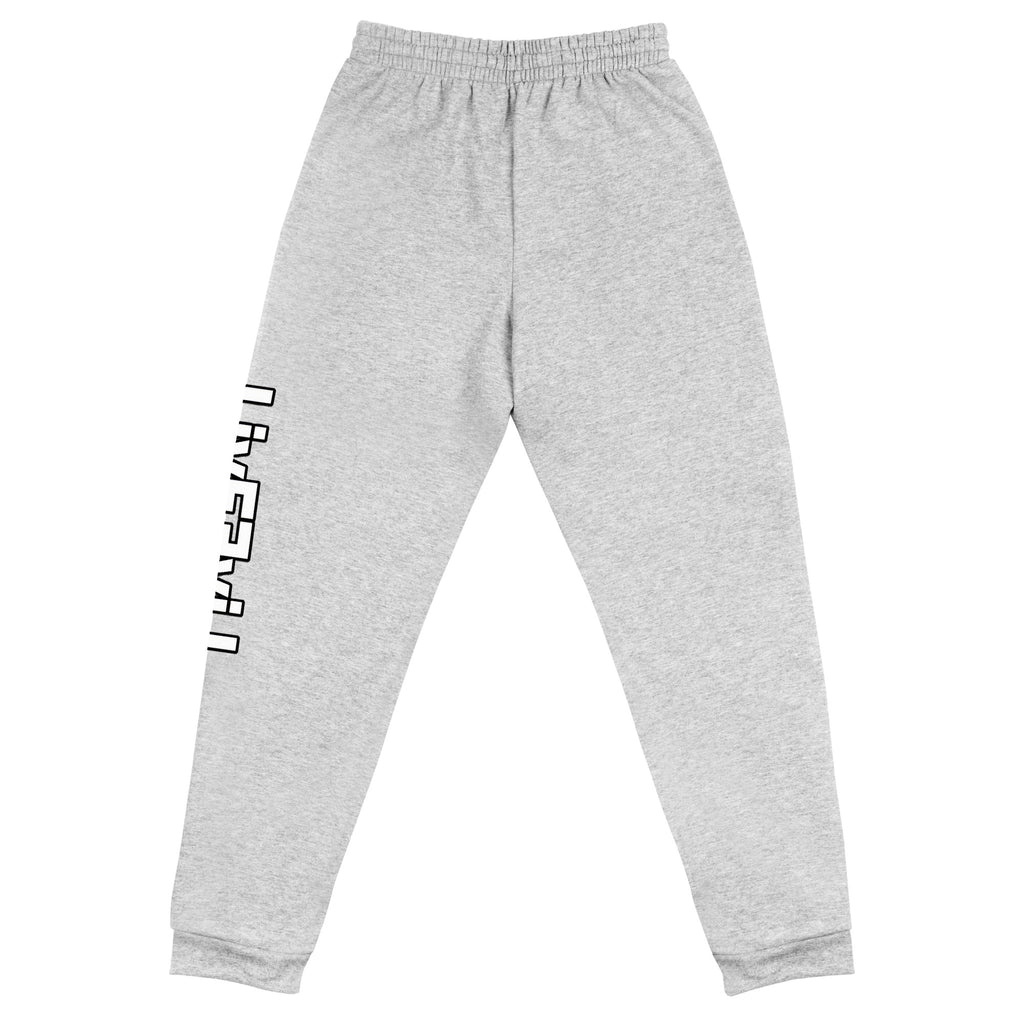 LivEƎvi⅃ unisex joggers in athletic heather, back view