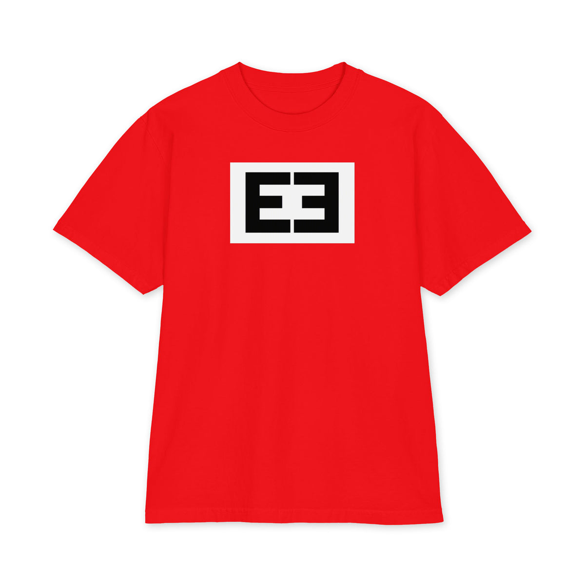 LivEƎvi⅃ 2OF3 Big & Tall heavyweight graphic tee in red, front view