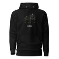 Cthulhu's Empathy 2 LivEƎvi⅃ graphic hoodie in black, front view