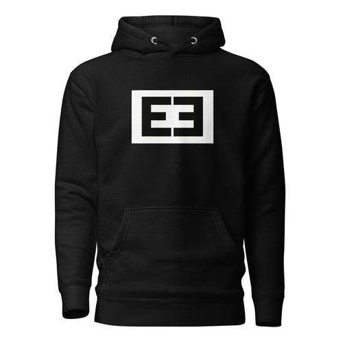 LivEƎvi⅃ 2OF3 graphic pullover hoodie in black, front view