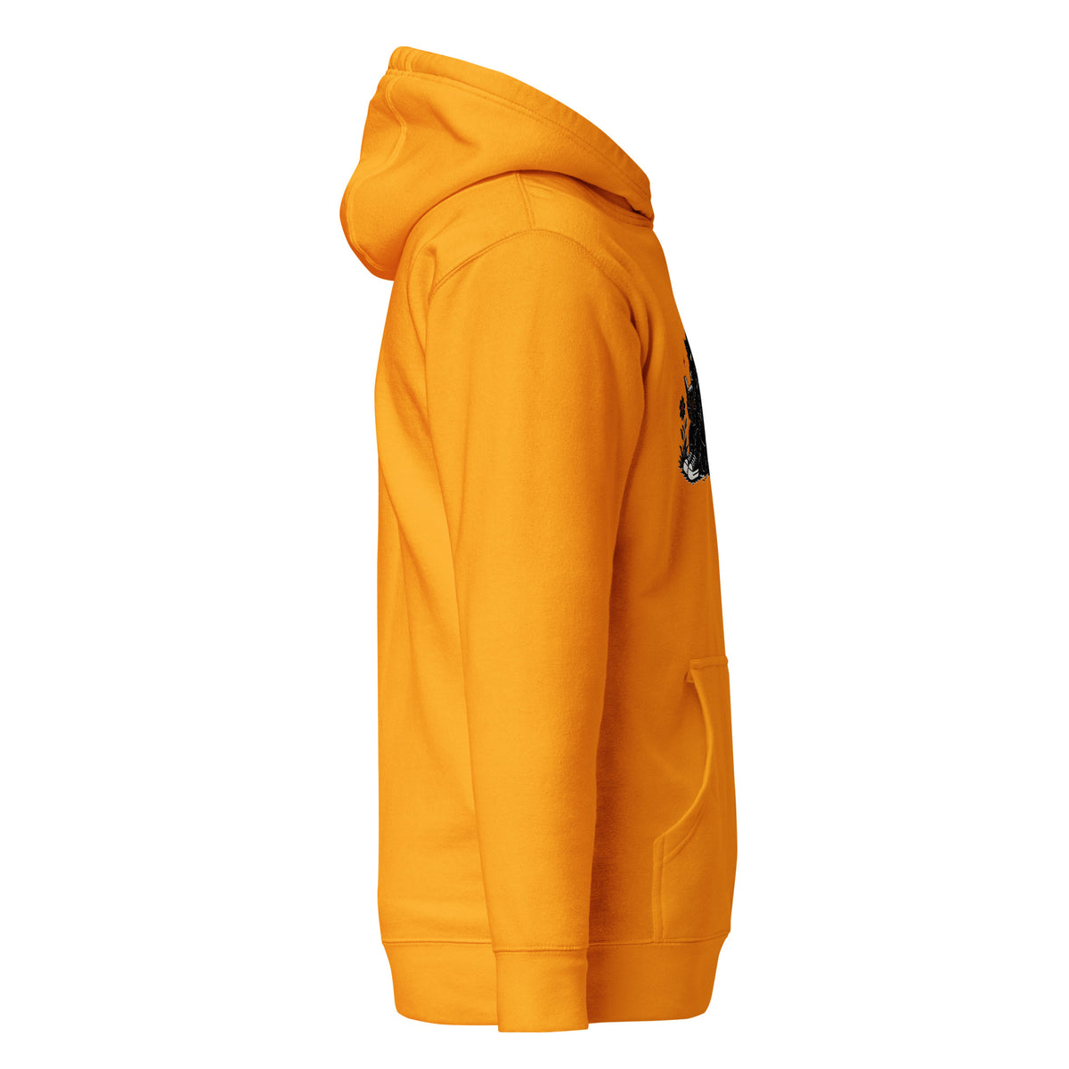 Forbidden Book Club LivEƎvi⅃ graphic hoodie in team gold, right view